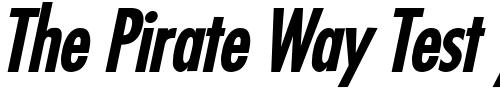 Font : Fuji-Bold-Italic Custom Text : The Pirate Way Test your own text here Click to download or to view this font on a tshirt that can be custom printed in Bali