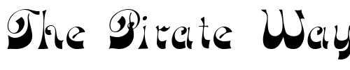 Font : FunkyFaceUpright-Regular Custom Text : The Pirate Way Test your own text here Click to download or to view this font on a tshirt that can be custom printed in Bali