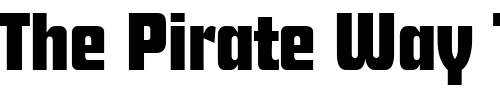 Font : FutoralPlakatDB-Normal Custom Text : The Pirate Way Test your own text here Click to download or to view this font on a tshirt that can be custom printed in Bali