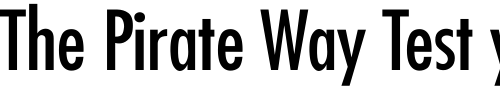 Font : Futura-Condensed-Normal Custom Text : The Pirate Way Test your own text here Click to download or to view this font on a tshirt that can be custom printed in Bali