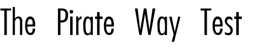 Font : Futura-CondensedLight-Thin Custom Text : The Pirate Way Test your own text here Click to download or to view this font on a tshirt that can be custom printed in Bali
