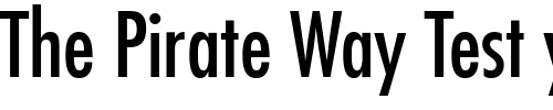 Font : Futura-LT-Condensed-Medium Custom Text : The Pirate Way Test your own text here Click to download or to view this font on a tshirt that can be custom printed in Bali