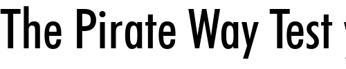 Font : Futura-MdCn-BT-Medium Custom Text : The Pirate Way Test your own text here Click to download or to view this font on a tshirt that can be custom printed in Bali