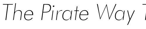 Font : Futura-Thin-Italic Custom Text : The Pirate Way Test your own text here Click to download or to view this font on a tshirt that can be custom printed in Bali