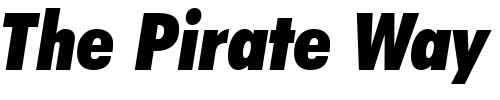 Font : Futura-XBlkCnIt-BT-Extra-Black-Italic Custom Text : The Pirate Way Test your own text here Click to download or to view this font on a tshirt that can be custom printed in Bali