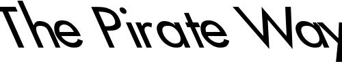 Font : Futura2-Normal-Lefty Custom Text : The Pirate Way Test your own text here Click to download or to view this font on a tshirt that can be custom printed in Bali