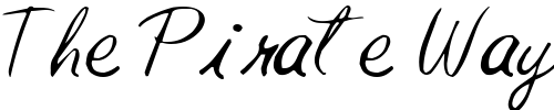 Font : FutureType59-Regular-ttcon Custom Text : The Pirate Way Test your own text here Click to download or to view this font on a tshirt that can be custom printed in Bali