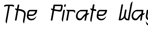 Font : FuturexVariationSwishOblique Custom Text : The Pirate Way Test your own text here Click to download or to view this font on a tshirt that can be custom printed in Bali