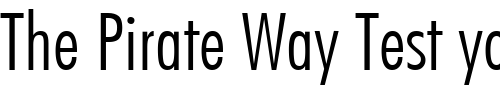 Font : Futuri-Condensed-Light Custom Text : The Pirate Way Test your own text here Click to download or to view this font on a tshirt that can be custom printed in Bali