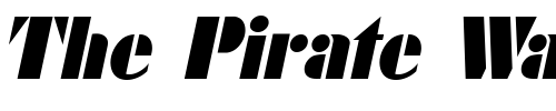 Font : FuturistBlack-Italic Custom Text : The Pirate Way Test your own text here Click to download or to view this font on a tshirt that can be custom printed in Bali