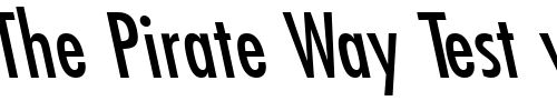 Font : FuturistLeftyCondensed-Regular Custom Text : The Pirate Way Test your own text here Click to download or to view this font on a tshirt that can be custom printed in Bali