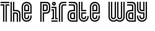 Font : GALLEDIS Custom Text : The Pirate Way Test your own text here Click to download or to view this font on a tshirt that can be custom printed in Bali
