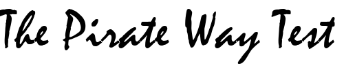 Font : GE-Misty-Script-Normal Custom Text : The Pirate Way Test your own text here Click to download or to view this font on a tshirt that can be custom printed in Bali