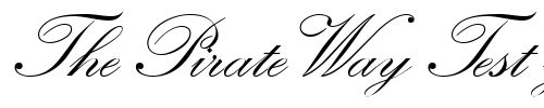 Font : GE-Quilt-Script-Normal Custom Text : The Pirate Way Test your own text here Click to download or to view this font on a tshirt that can be custom printed in Bali