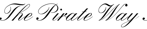 Font : GE-Quintet-Script-Normal Custom Text : The Pirate Way Test your own text here Click to download or to view this font on a tshirt that can be custom printed in Bali