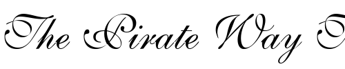 Font : GE-Sheer-Script Custom Text : The Pirate Way Test your own text here Click to download or to view this font on a tshirt that can be custom printed in Bali