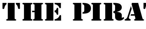 Font : GI-Stencil-Extended-Normal Custom Text : The Pirate Way Test your own text here Click to download or to view this font on a tshirt that can be custom printed in Bali