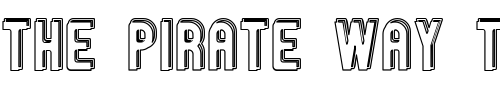 Font : GM-Exp-Offset-Doubleoutline Custom Text : The Pirate Way Test your own text here Click to download or to view this font on a tshirt that can be custom printed in Bali