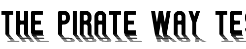Font : GM-Exp-Shadow Custom Text : The Pirate Way Test your own text here Click to download or to view this font on a tshirt that can be custom printed in Bali
