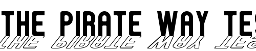 Font : GM-Exp-Shadow-outline Custom Text : The Pirate Way Test your own text here Click to download or to view this font on a tshirt that can be custom printed in Bali