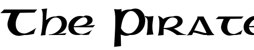 Font : Gaeilge-1-Normal Custom Text : The Pirate Way Test your own text here Click to download or to view this font on a tshirt that can be custom printed in Bali