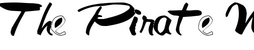 Font : GalacticFuss72-Bold Custom Text : The Pirate Way Test your own text here Click to download or to view this font on a tshirt that can be custom printed in Bali
