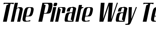 Font : GalaxyCondensed-Oblique Custom Text : The Pirate Way Test your own text here Click to download or to view this font on a tshirt that can be custom printed in Bali