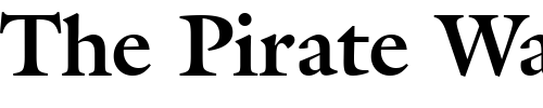 Font : Galliard-BT-Bold Custom Text : The Pirate Way Test your own text here Click to download or to view this font on a tshirt that can be custom printed in Bali
