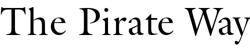 Font : Galliard-EF-Roman Custom Text : The Pirate Way Test your own text here Click to download or to view this font on a tshirt that can be custom printed in Bali