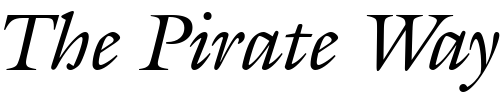 Font : Galliard-Italic-BT Custom Text : The Pirate Way Test your own text here Click to download or to view this font on a tshirt that can be custom printed in Bali