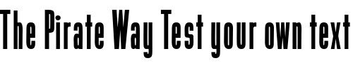 Font : Gamina Custom Text : The Pirate Way Test your own text here Click to download or to view this font on a tshirt that can be custom printed in Bali