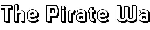 Font : Ganymede3D Custom Text : The Pirate Way Test your own text here Click to download or to view this font on a tshirt that can be custom printed in Bali