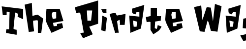 Font : GarageShock Custom Text : The Pirate Way Test your own text here Click to download or to view this font on a tshirt that can be custom printed in Bali