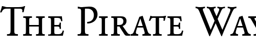 Font : Garamond-BE-Regular-Small-Caps-Oldstyle-Figures Custom Text : The Pirate Way Test your own text here Click to download or to view this font on a tshirt that can be custom printed in Bali