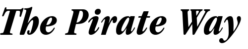 Font : Garamond-BoldCondensedItalic Custom Text : The Pirate Way Test your own text here Click to download or to view this font on a tshirt that can be custom printed in Bali