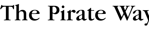Font : Garamond-ITC-Book-BT Custom Text : The Pirate Way Test your own text here Click to download or to view this font on a tshirt that can be custom printed in Bali