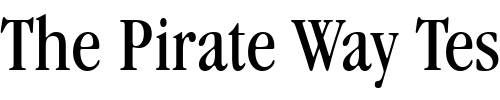 Font : Garamond-ITC-Book-Condensed-BT Custom Text : The Pirate Way Test your own text here Click to download or to view this font on a tshirt that can be custom printed in Bali