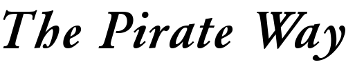 Font : Garamond-Light-SSi-Medium-Italic Custom Text : The Pirate Way Test your own text here Click to download or to view this font on a tshirt that can be custom printed in Bali