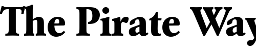 Font : GaramondBE-Bold Custom Text : The Pirate Way Test your own text here Click to download or to view this font on a tshirt that can be custom printed in Bali