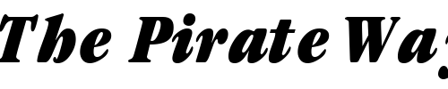 Font : GaramondBlackCondSSK-Bold-Italic Custom Text : The Pirate Way Test your own text here Click to download or to view this font on a tshirt that can be custom printed in Bali