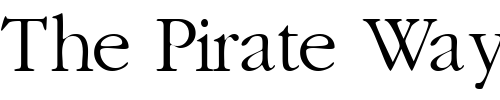 Font : GaramondLightSSK Custom Text : The Pirate Way Test your own text here Click to download or to view this font on a tshirt that can be custom printed in Bali