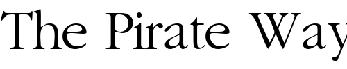 Font : GaramondLightSSK-Regular Custom Text : The Pirate Way Test your own text here Click to download or to view this font on a tshirt that can be custom printed in Bali