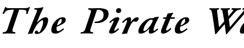 Font : GaramondMediumExt-Normal-Italic Custom Text : The Pirate Way Test your own text here Click to download or to view this font on a tshirt that can be custom printed in Bali