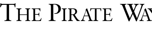 Font : GaramondRetrospectiveOSSCapsSSK Custom Text : The Pirate Way Test your own text here Click to download or to view this font on a tshirt that can be custom printed in Bali