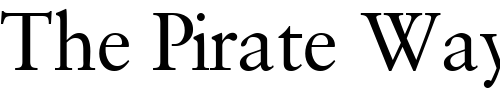 Font : GaramondRetrospectiveSSK-Regular Custom Text : The Pirate Way Test your own text here Click to download or to view this font on a tshirt that can be custom printed in Bali