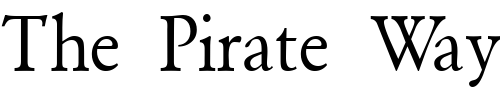 Font : GaramondSemiExpandedSSK Custom Text : The Pirate Way Test your own text here Click to download or to view this font on a tshirt that can be custom printed in Bali