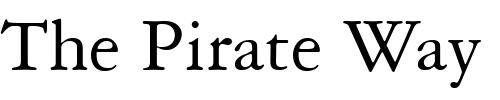 Font : GaramondThree Custom Text : The Pirate Way Test your own text here Click to download or to view this font on a tshirt that can be custom printed in Bali