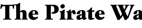 Font : Garamond_Becker_No9_Ext_Bold Custom Text : The Pirate Way Test your own text here Click to download or to view this font on a tshirt that can be custom printed in Bali