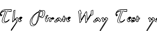 Font : Garbage-1 Custom Text : The Pirate Way Test your own text here Click to download or to view this font on a tshirt that can be custom printed in Bali