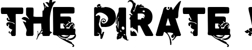 Font : GardenTwoThirds Custom Text : The Pirate Way Test your own text here Click to download or to view this font on a tshirt that can be custom printed in Bali